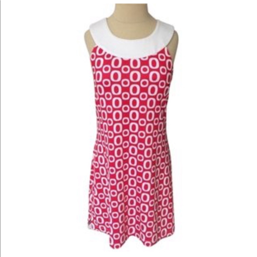 Athleta White & Pink Built in Bra Dress